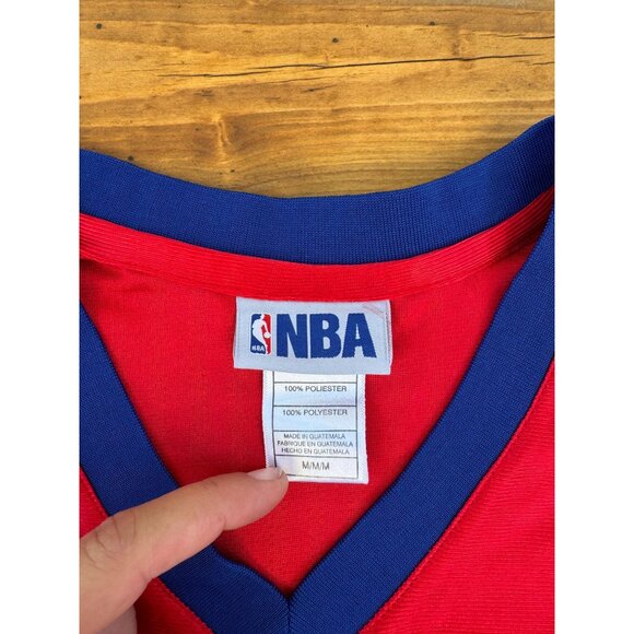 Los Angeles Clippers Elton Brand #42 Red Jersey NBA Vintage Style Mens Large FRE - Picture 3 of 6